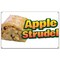 Signmission Apple Strudel Banner Concession Stand Food Truck Single Sided B-72 Apple Strudel19 - alternate 1